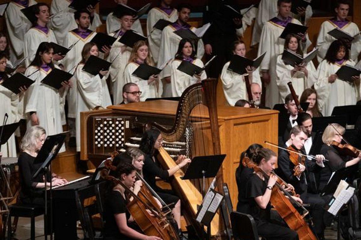 Choir and orchestra winter concert